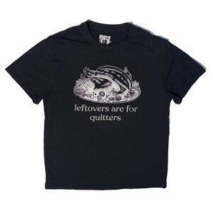 Leftovers Are For Quitters Funny Thanksgiving Turkey Tshirt - M